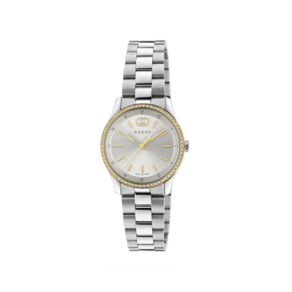 Gucci's G-Timeless with Silver-white Dial & Diamonds