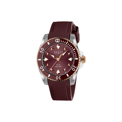 Gucci's Dive with Burgundy Dial