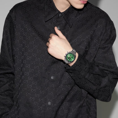 Gucci's Interlocking with Green Chronograph Dial