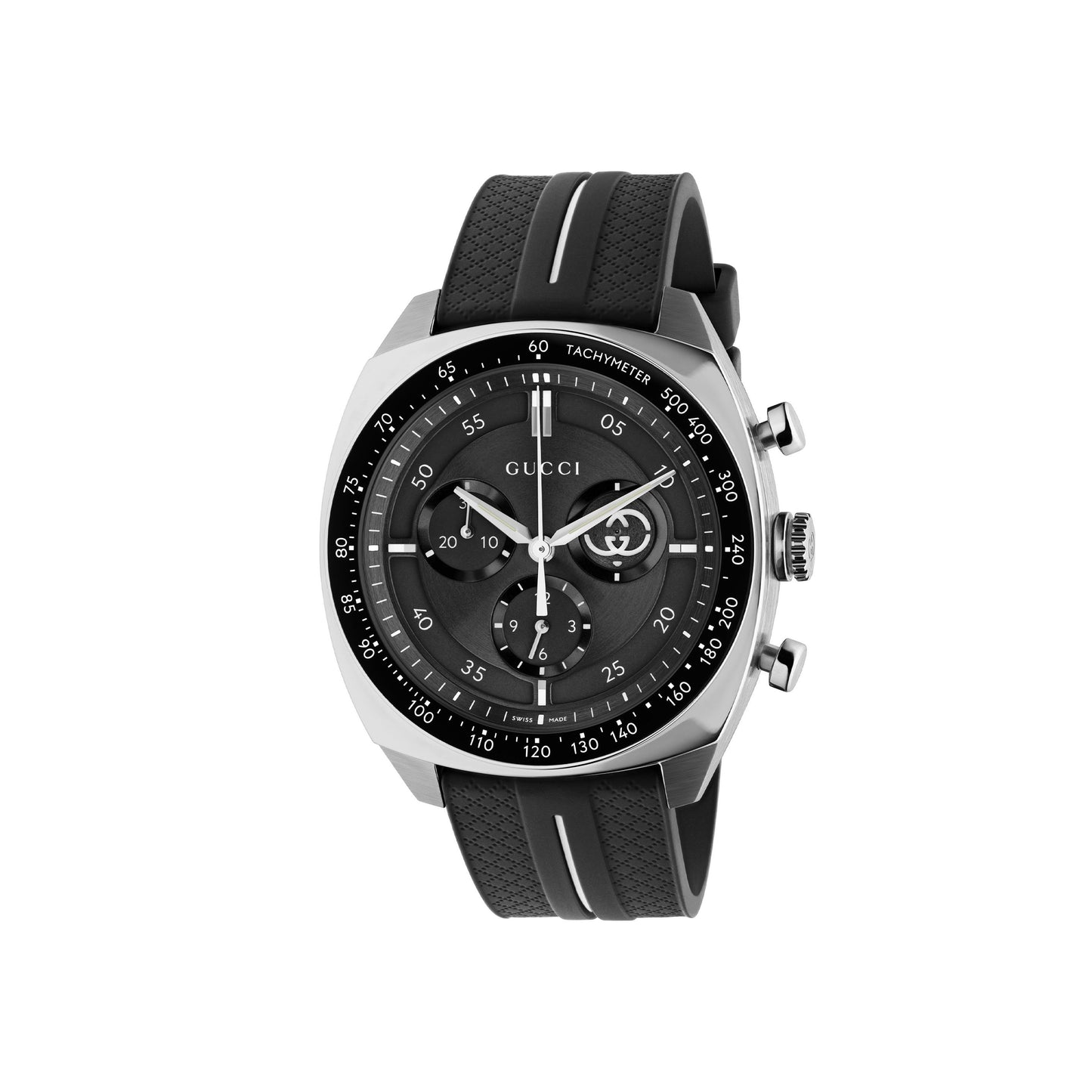 Gucci's Interlocking with Black Chronograph Dial