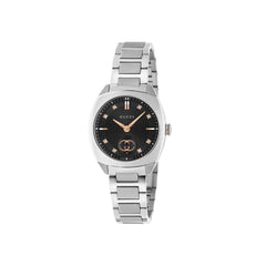 Gucci's Interlocking with Black Dial & Diamonds