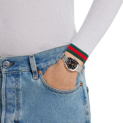 Gucci's Interlocking with Black Dial & Diamonds