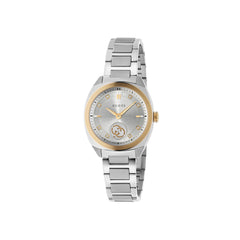Gucci's Interlocking with Silver Dial & Diamonds