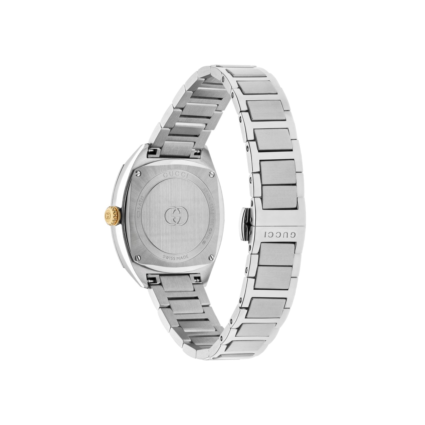 Gucci's Interlocking with Silver Dial & Diamonds
