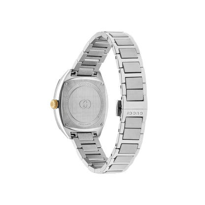 Gucci's Interlocking with Silver Dial & Diamonds