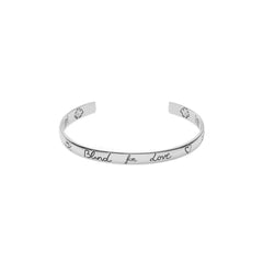 Gucci's Silver Blind for Love Bangle