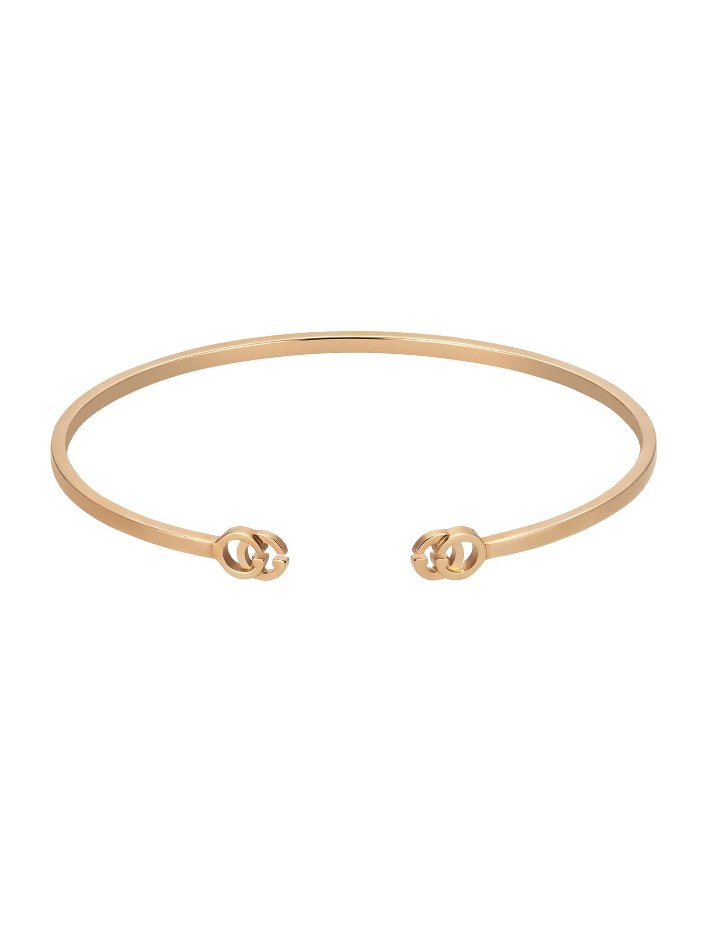 Gucci's 18K Rose Gold GG Running Bangle