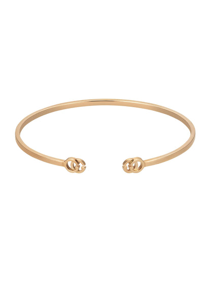 Gucci's 18K Rose Gold GG Running Bangle