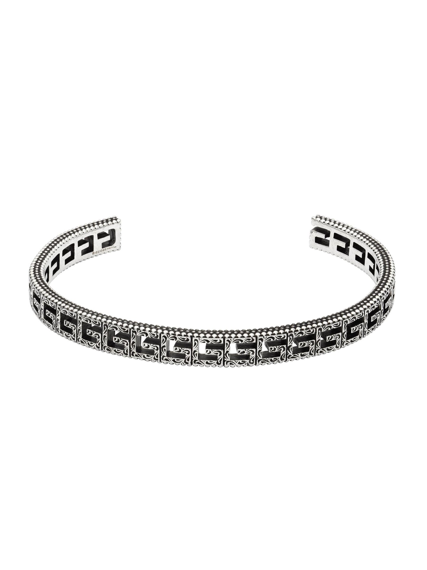 Gucci's Silver G Cube Bangle