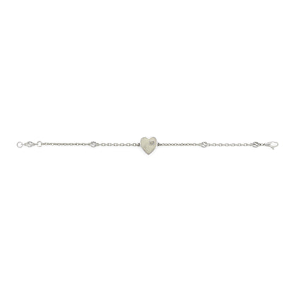 Gucci's Silver Heart Interlocking G Bracelet