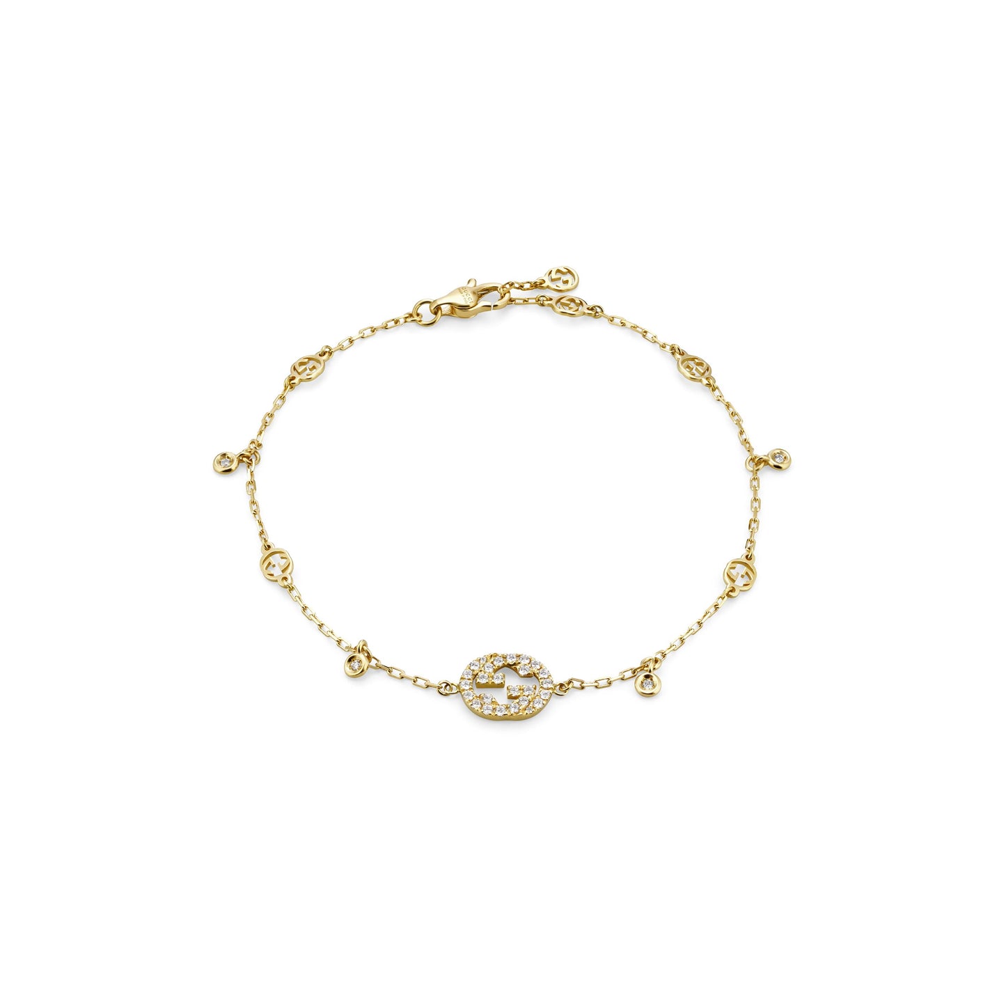 Gucci's 18K Yellow Gold Interlocking G Bracelet