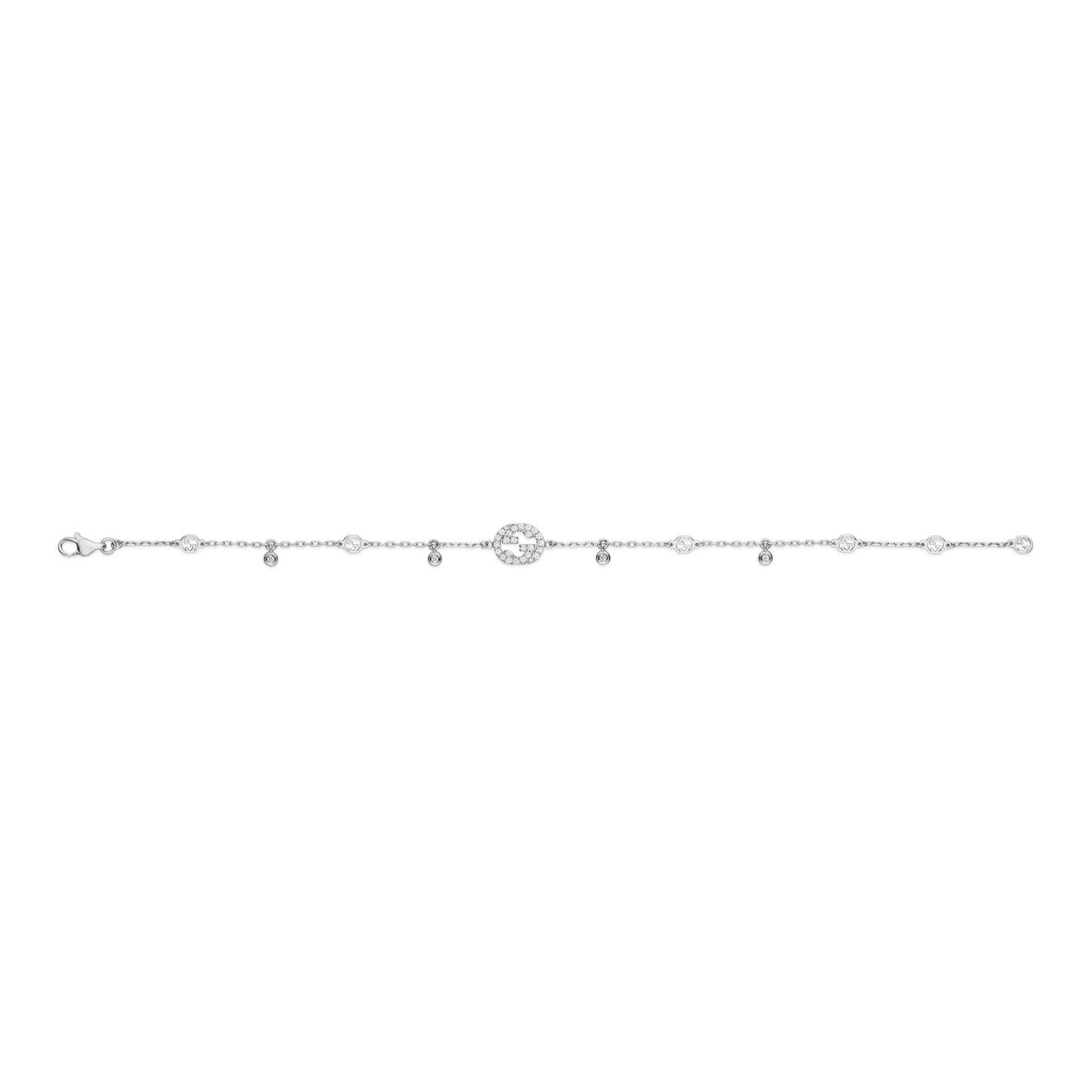 Gucci's 18K White Gold Interlocking G Bracelet