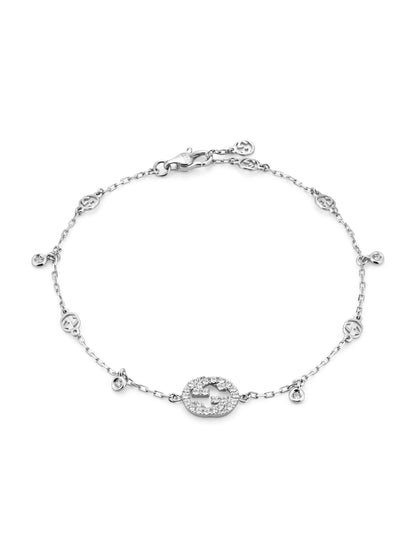 Gucci's 18K White Gold Interlocking G Bracelet