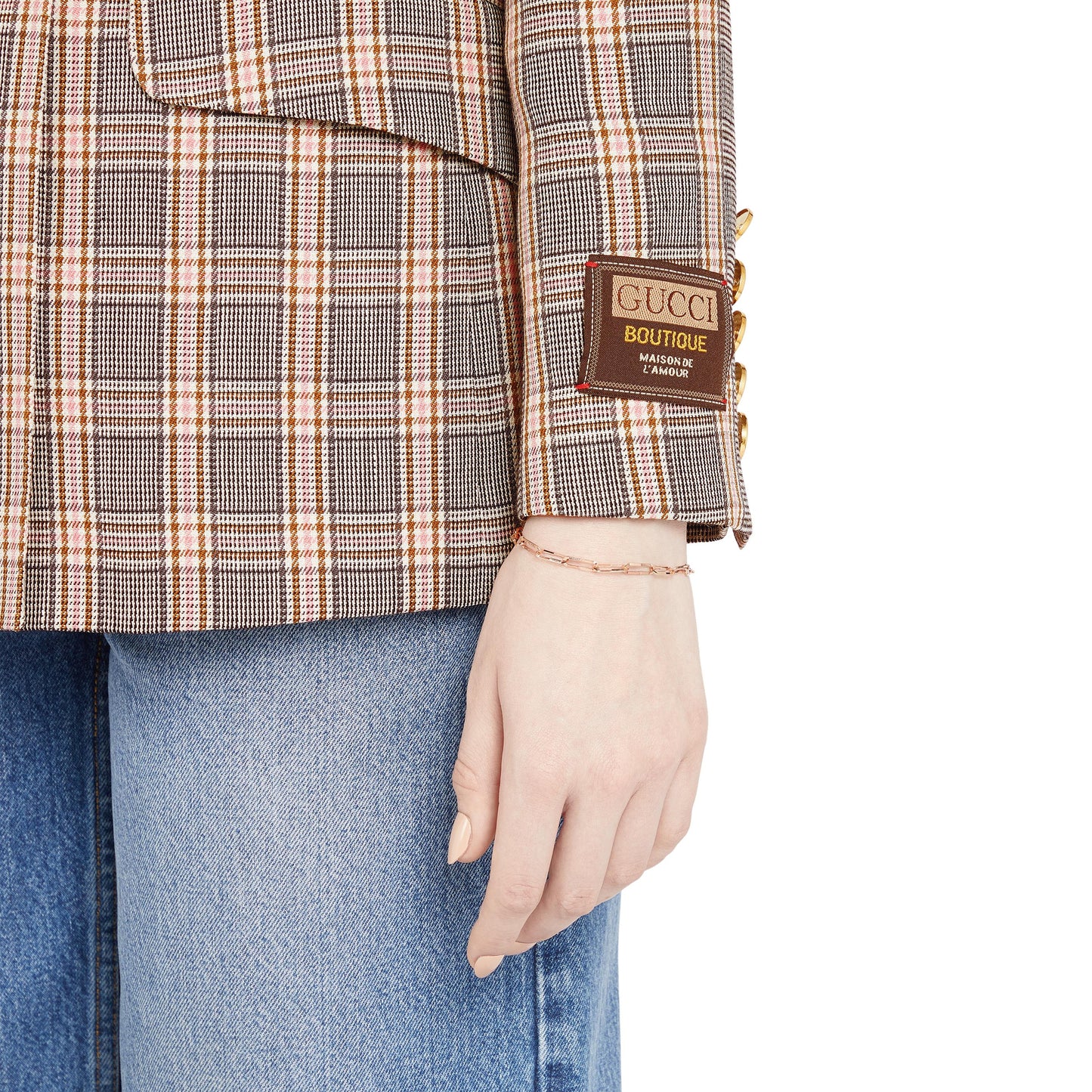 Gucci's 18K Rose Gold Link to Love Chain Bracelet