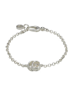 Gucci's Silver GG Marmont Chain Bracelet
