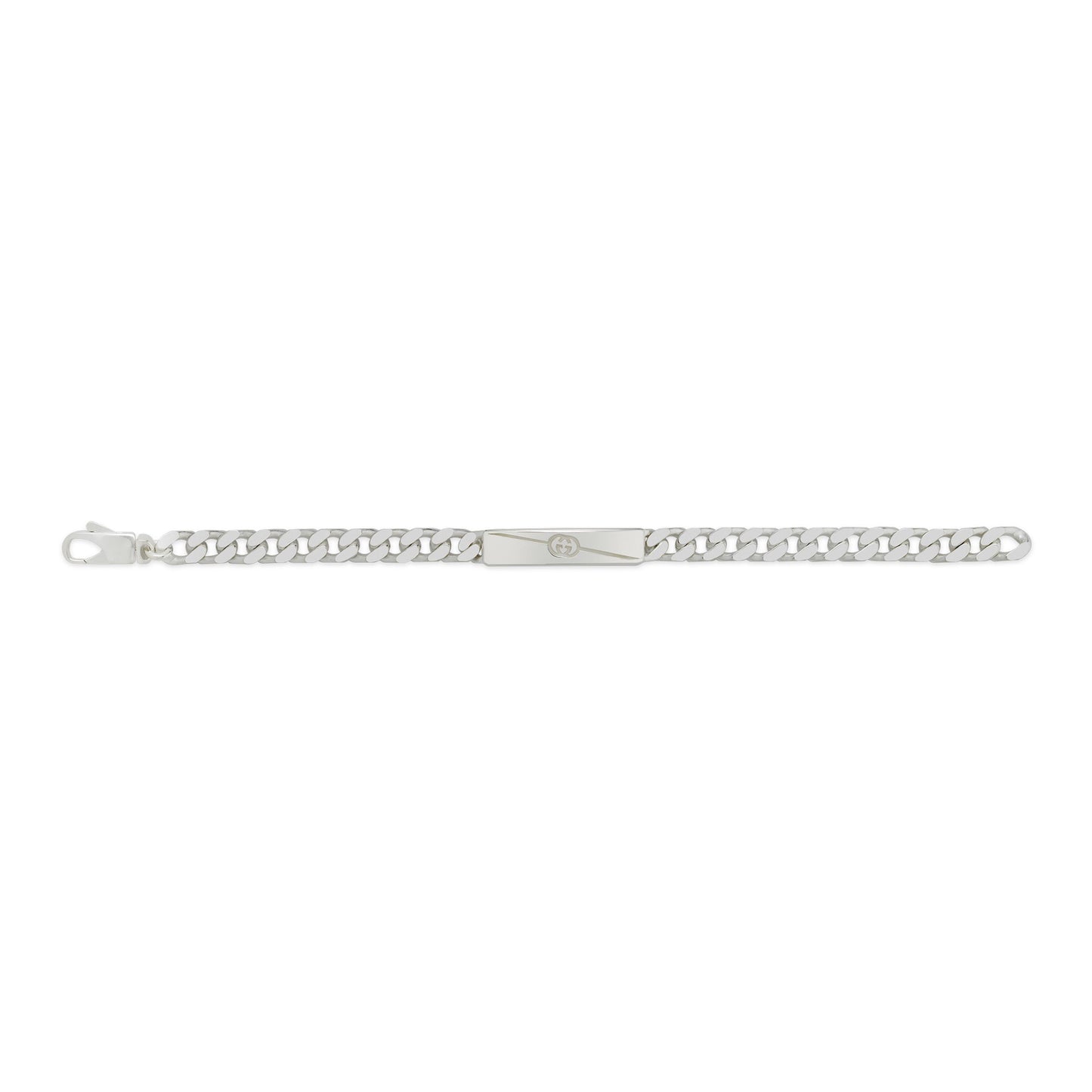 Gucci's Silver Interlocking G Tag Chain Bracelet