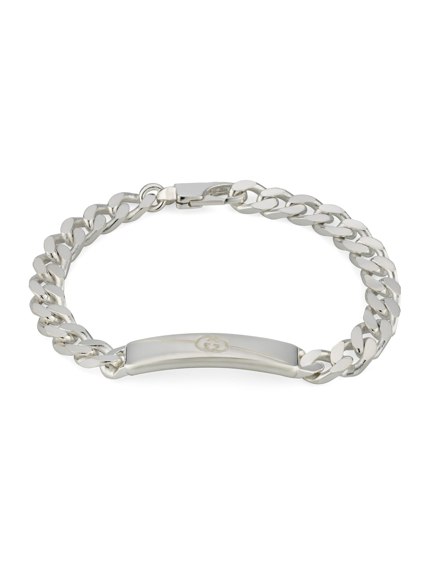 Gucci's Silver Interlocking G Tag Chain Bracelet