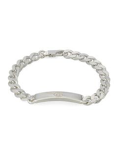 Gucci's Silver Interlocking G Tag Chain Bracelet