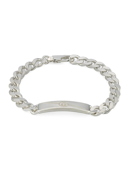 Gucci's Silver Interlocking G Tag Chain Bracelet