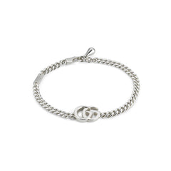 Gucci's Silver GG Marmont Chain Bracelet
