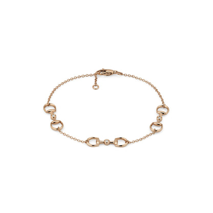 Gucci's 18K Rose Gold Horsebit Mini Bracelet