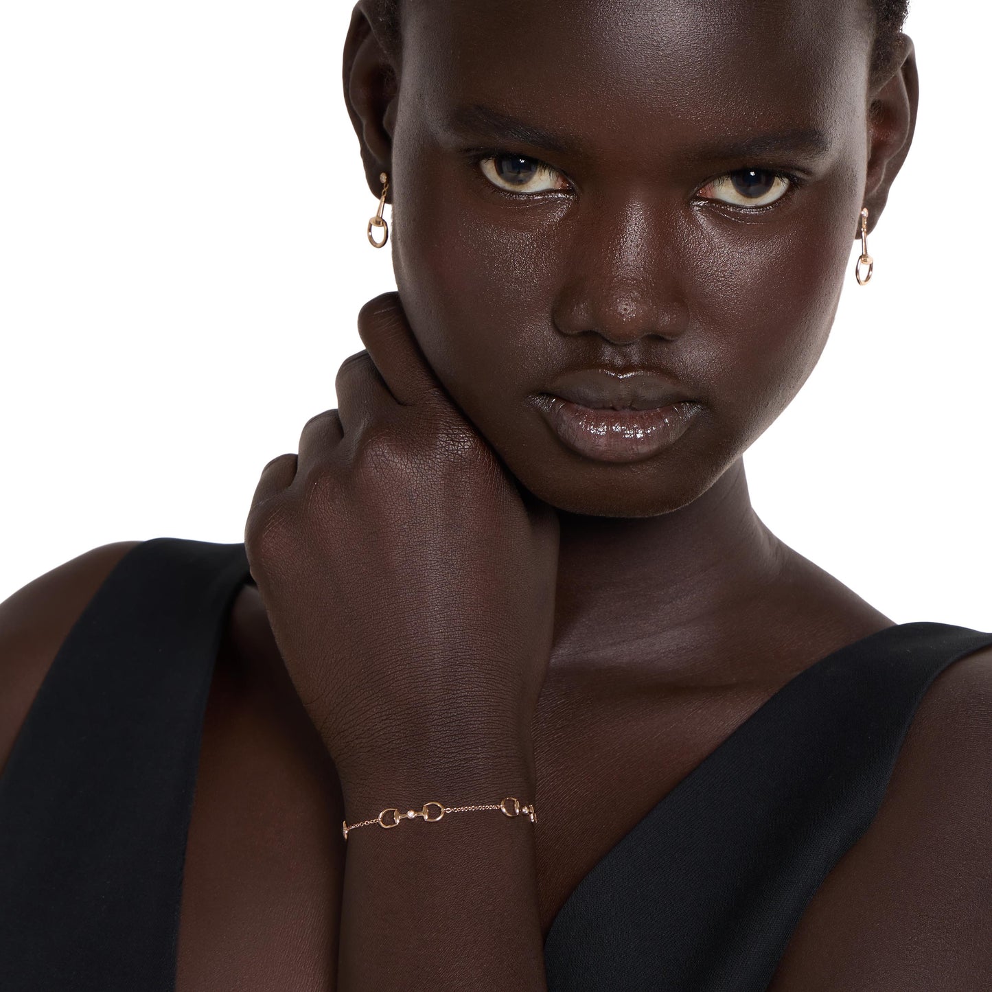 Gucci's 18K Rose Gold Horsebit Mini Bracelet