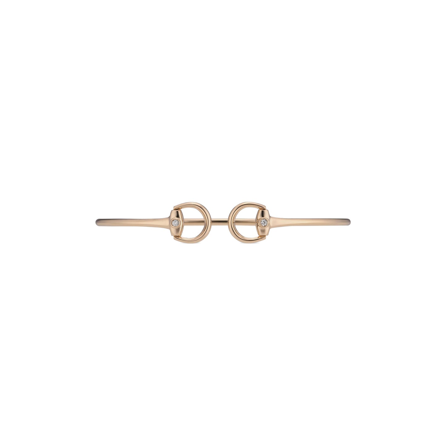 Gucci's 18K Rose Gold Horsebit Mini Bangle