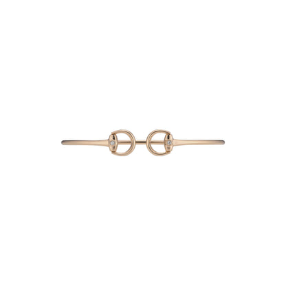 Gucci's 18K Rose Gold Horsebit Mini Bangle