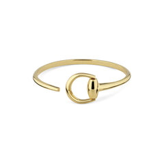 Gucci's 18K Yellow Gold Horsebit Bangle