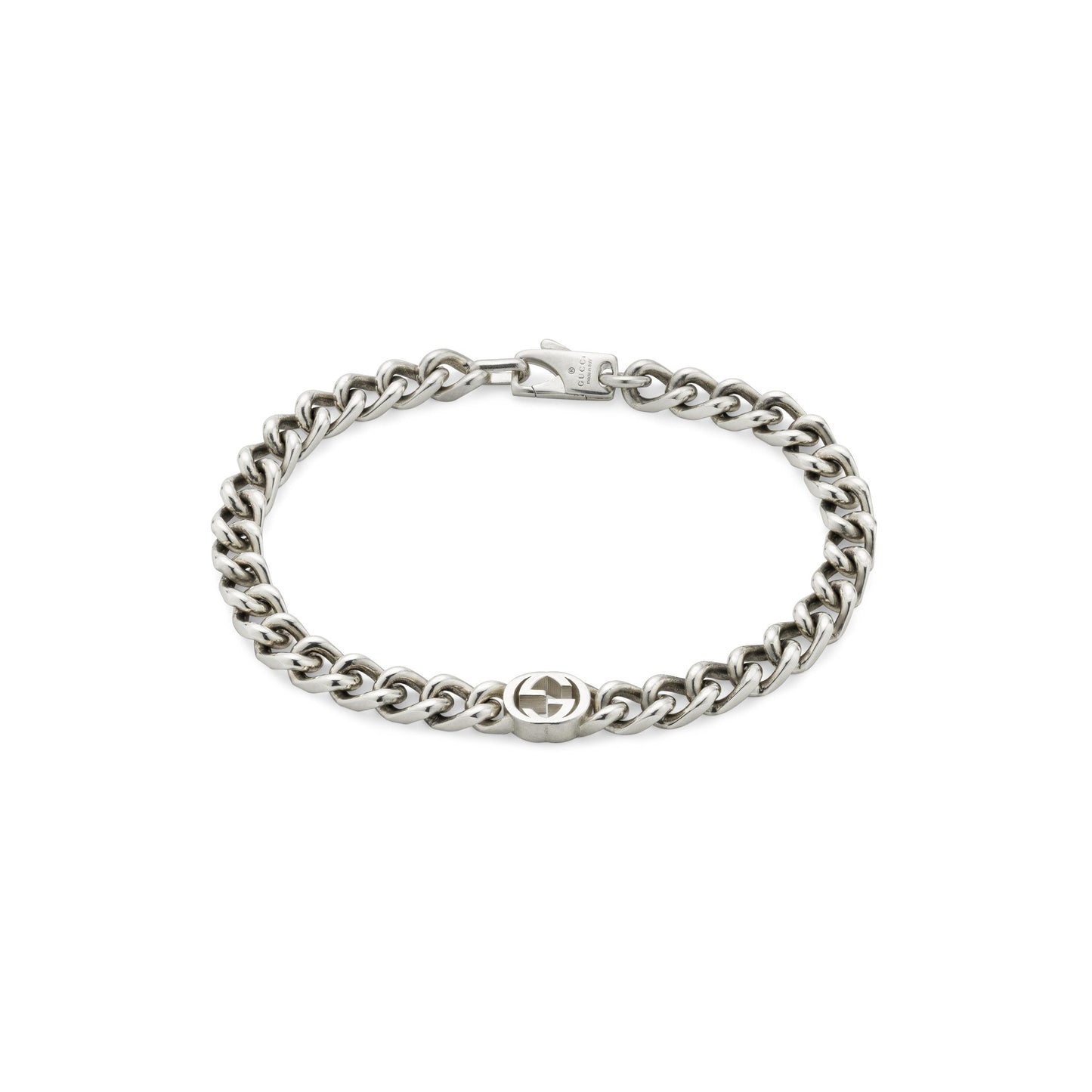 Gucci's Silver Interlocking GG Chain Bracelet