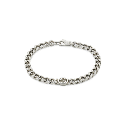 Gucci's Silver Interlocking GG Chain Bracelet