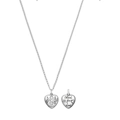 Gucci's Silver Blind for Love Aureco Necklace
