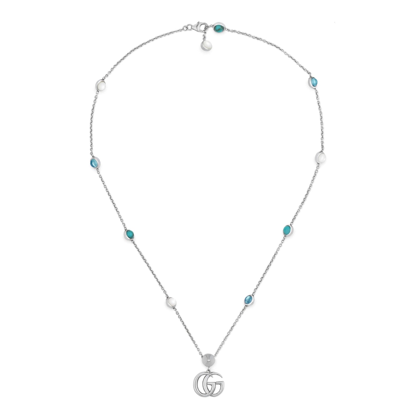 Gucci's Silver GG Marmont Necklace