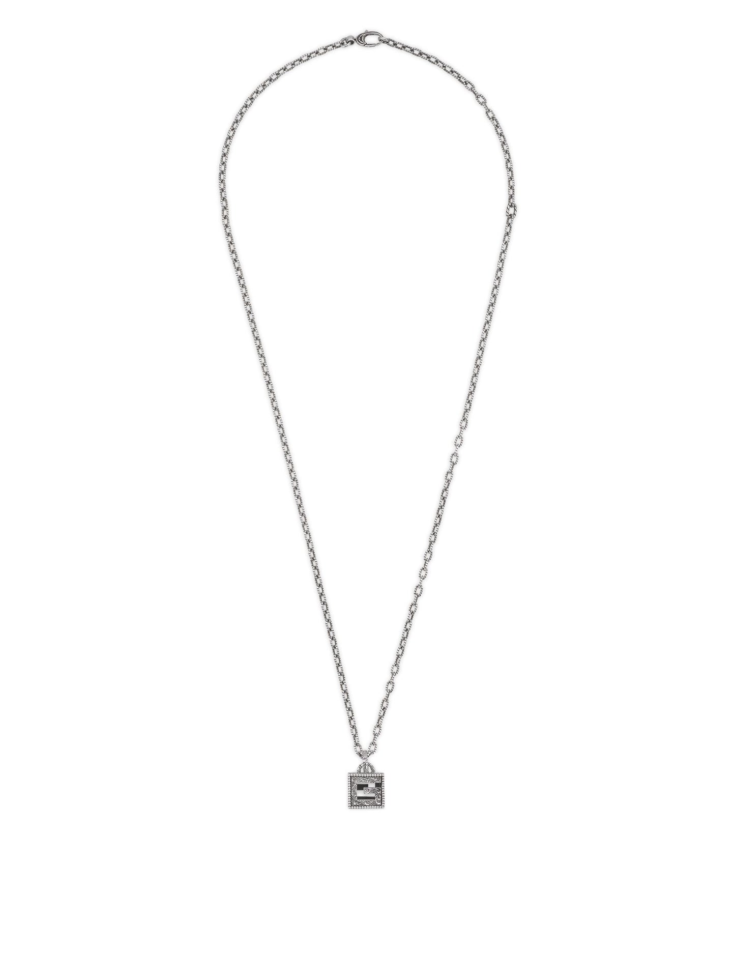 Gucci's Silver G Cube Necklace