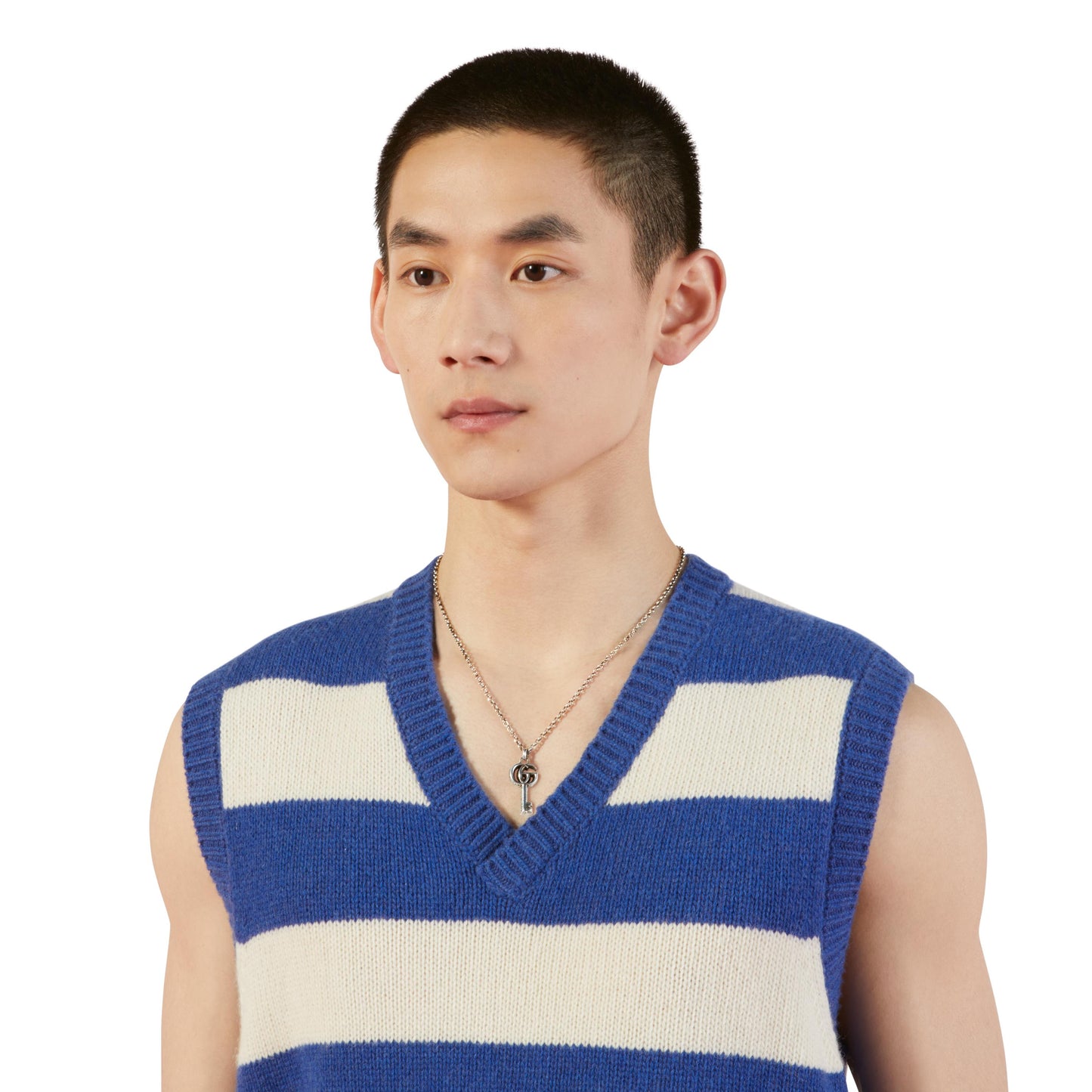 Gucci's Silver GG Marmont Key Necklace
