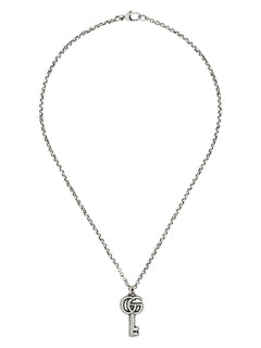Gucci's Silver GG Marmont Key Necklace