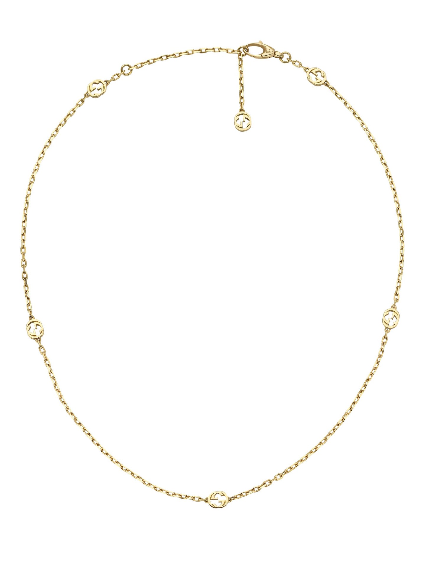 Gucci's 18K Yellow Gold Interlocking G Necklace