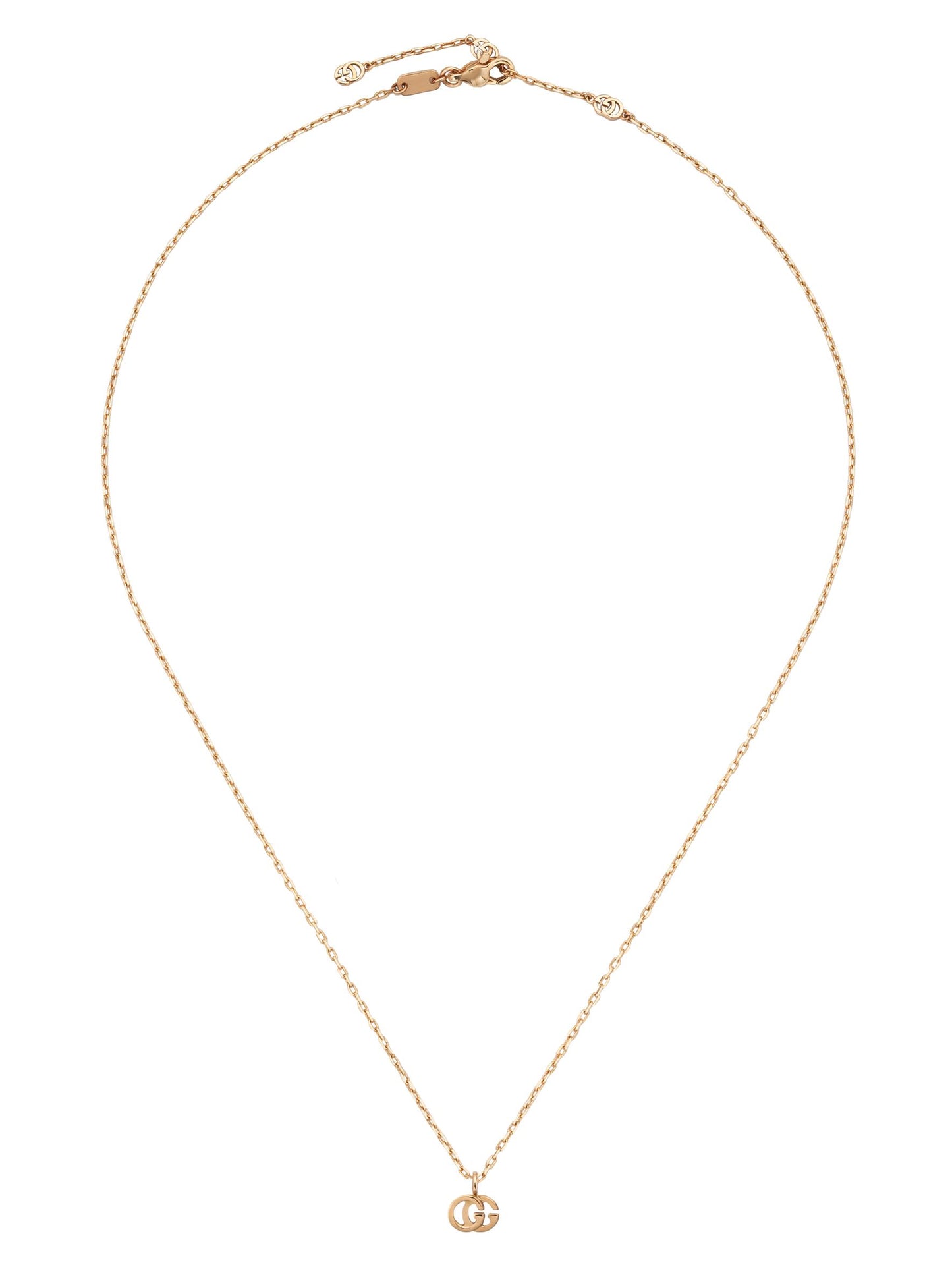 Gucci's 18K Rose Gold GG Running Necklace