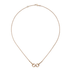 Gucci's 18K Rose Gold Horsebit Necklace