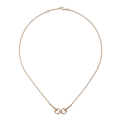 Gucci's 18K Rose Gold Horsebit Necklace