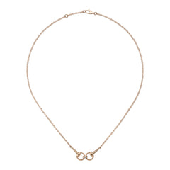 Gucci's 18K Rose Gold Horsebit Necklace