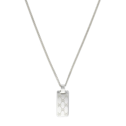 Gucci's Silver Signature GG Tag Chain