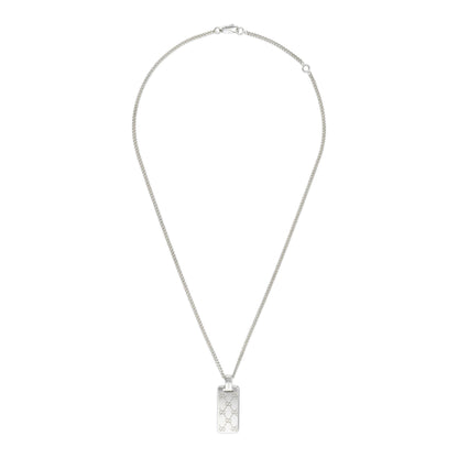 Gucci's Silver Signature GG Tag Chain