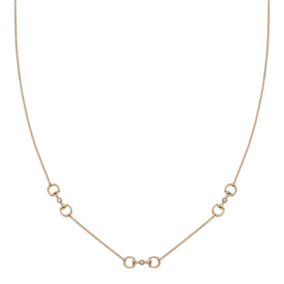 Gucci's 18K Rose Gold Horsebit Necklace