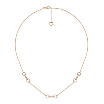 Gucci's 18K Rose Gold Horsebit Necklace