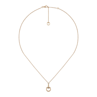 Gucci's 18K Rose Gold Horsebit Mini Necklace