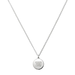 Gucci's Silver Blind for Love Necklace