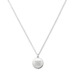 Gucci's Silver Blind for Love Necklace