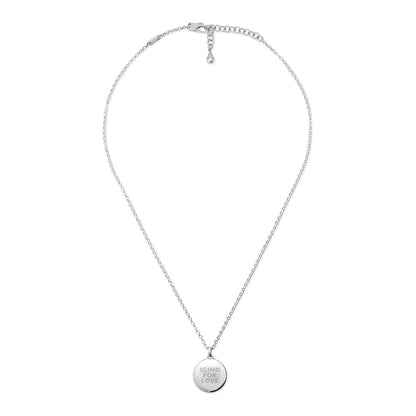 Gucci's Silver Blind for Love Necklace