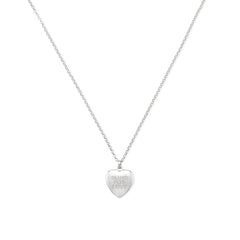 Gucci's Silver Blind for Love Necklace